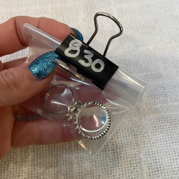 💐5/25 3 ring lot flower simple band stacking set - Picture 10 of 10